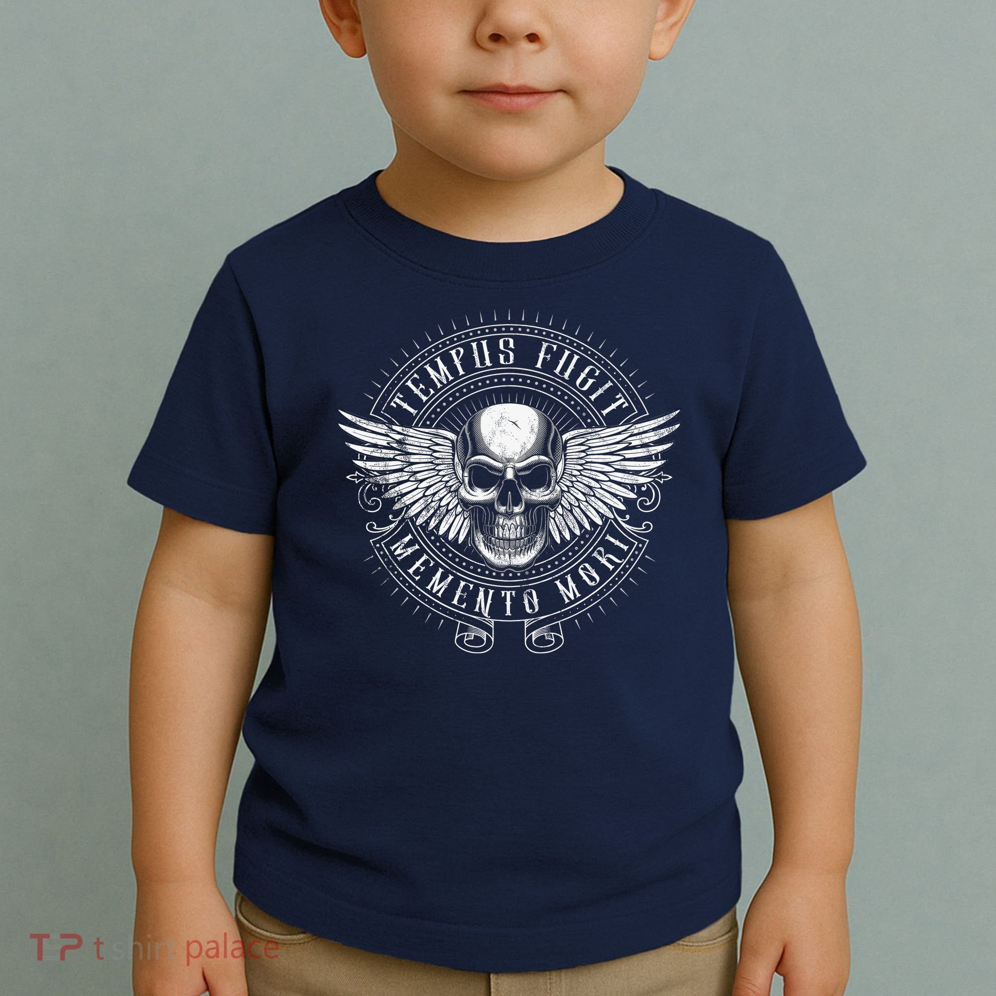 Tempus Fugit Memento Mori Latin Phrase Toddler T-Shirt