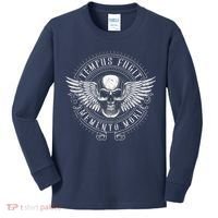 Tempus Fugit Memento Mori Latin Phrase Kids Long Sleeve Shirt thumb 0