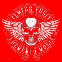 Tempus Fugit Memento Mori Latin Phrase Santa Hat thumb 1