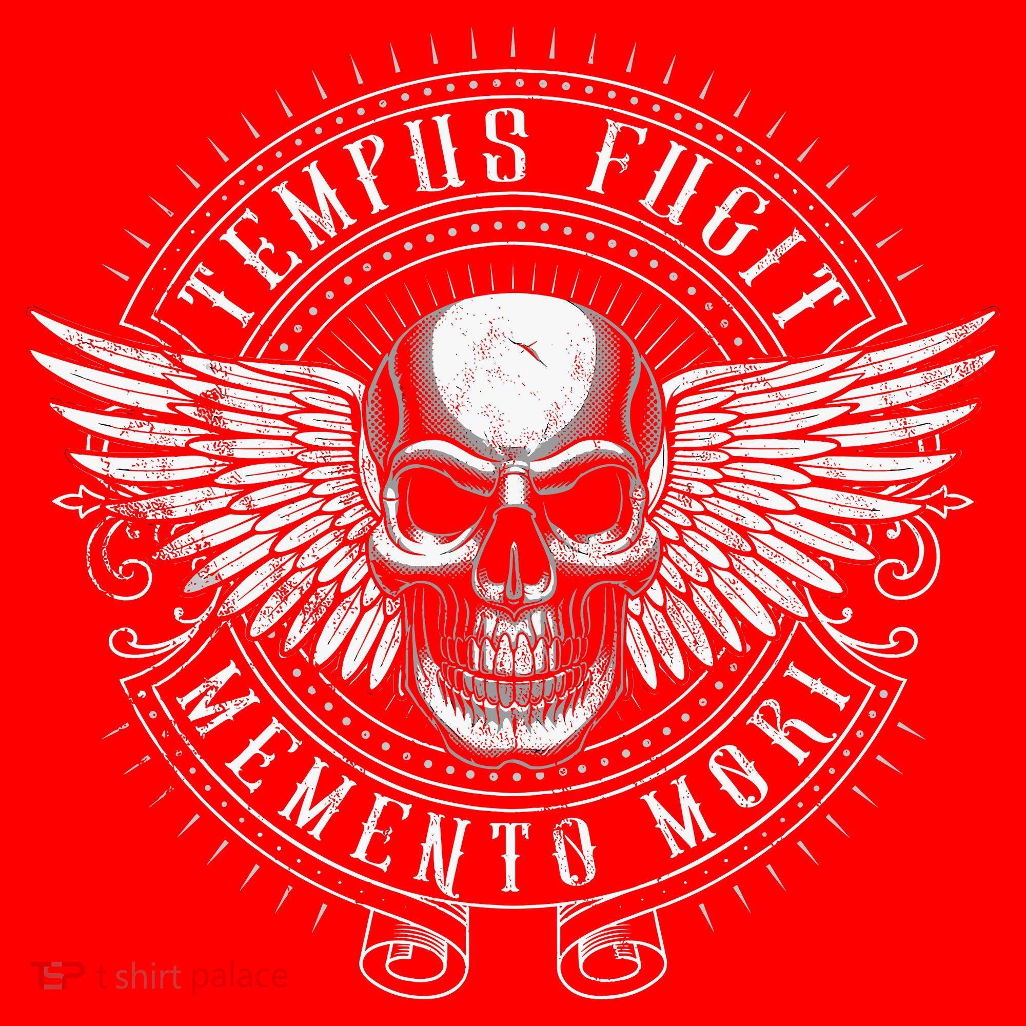 Tempus Fugit Memento Mori Latin Phrase Santa Hat