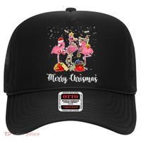 Three Flamingos Merry Christmas Hat thumb 0