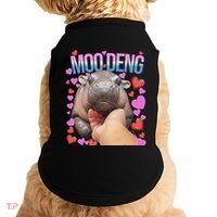 The Famous Moo Deng Pygmy Baby Hippo Moo Deng Cute Moodeng Doggie Tank thumb 0