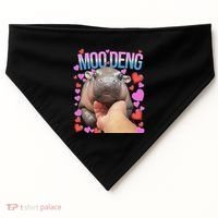The Famous Moo Deng Pygmy Baby Hippo Moo Deng Cute Moodeng USA-Made Doggie Bandana thumb 0