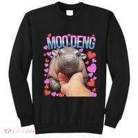 The Famous Moo Deng Pygmy Baby Hippo Moo Deng Cute Moodeng Sweatshirt thumb 0