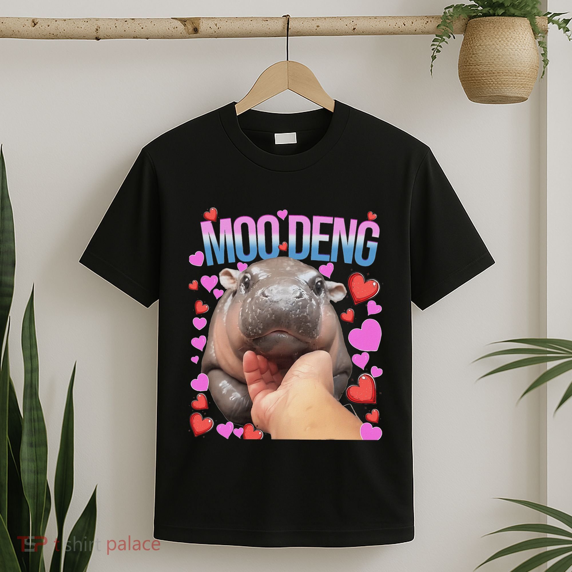 The Famous Moo Deng Pygmy Baby Hippo Moo Deng Cute Moodeng T-Shirt