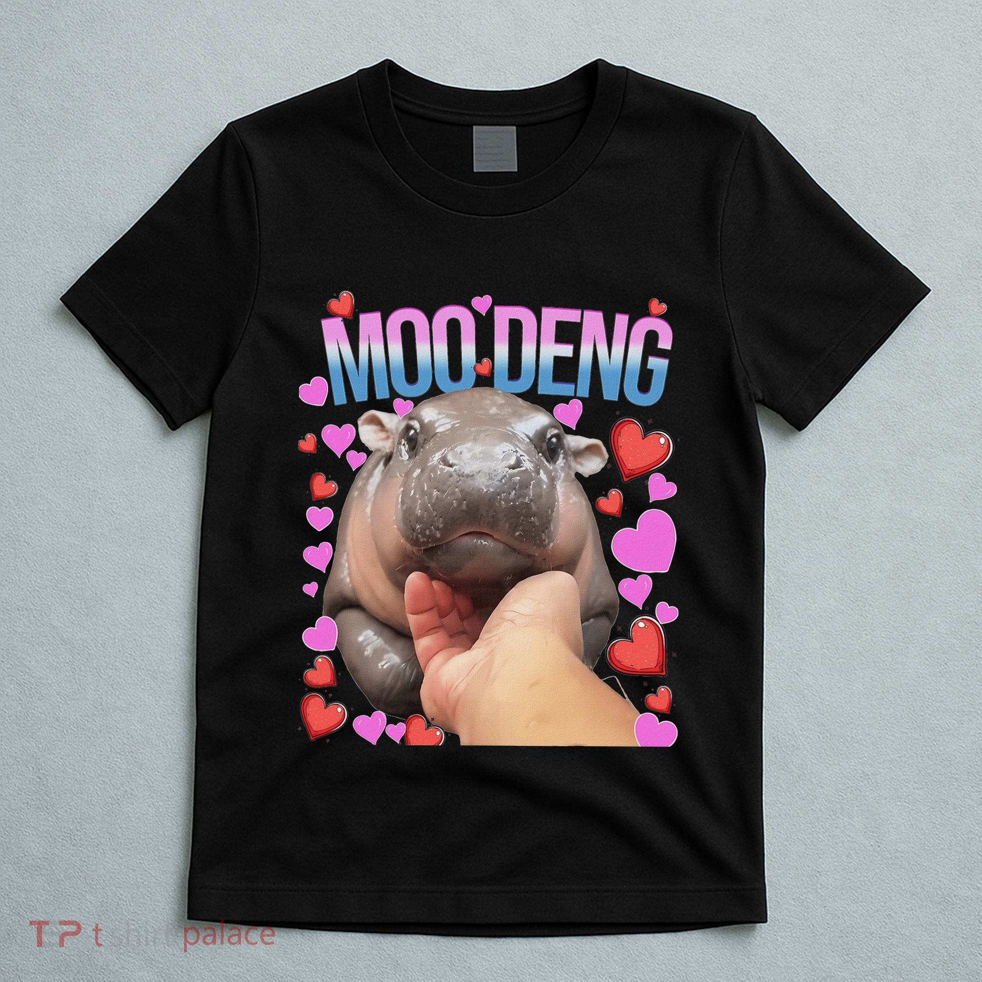 The Famous Moo Deng Pygmy Baby Hippo Moo Deng Cute Moodeng T-Shirt