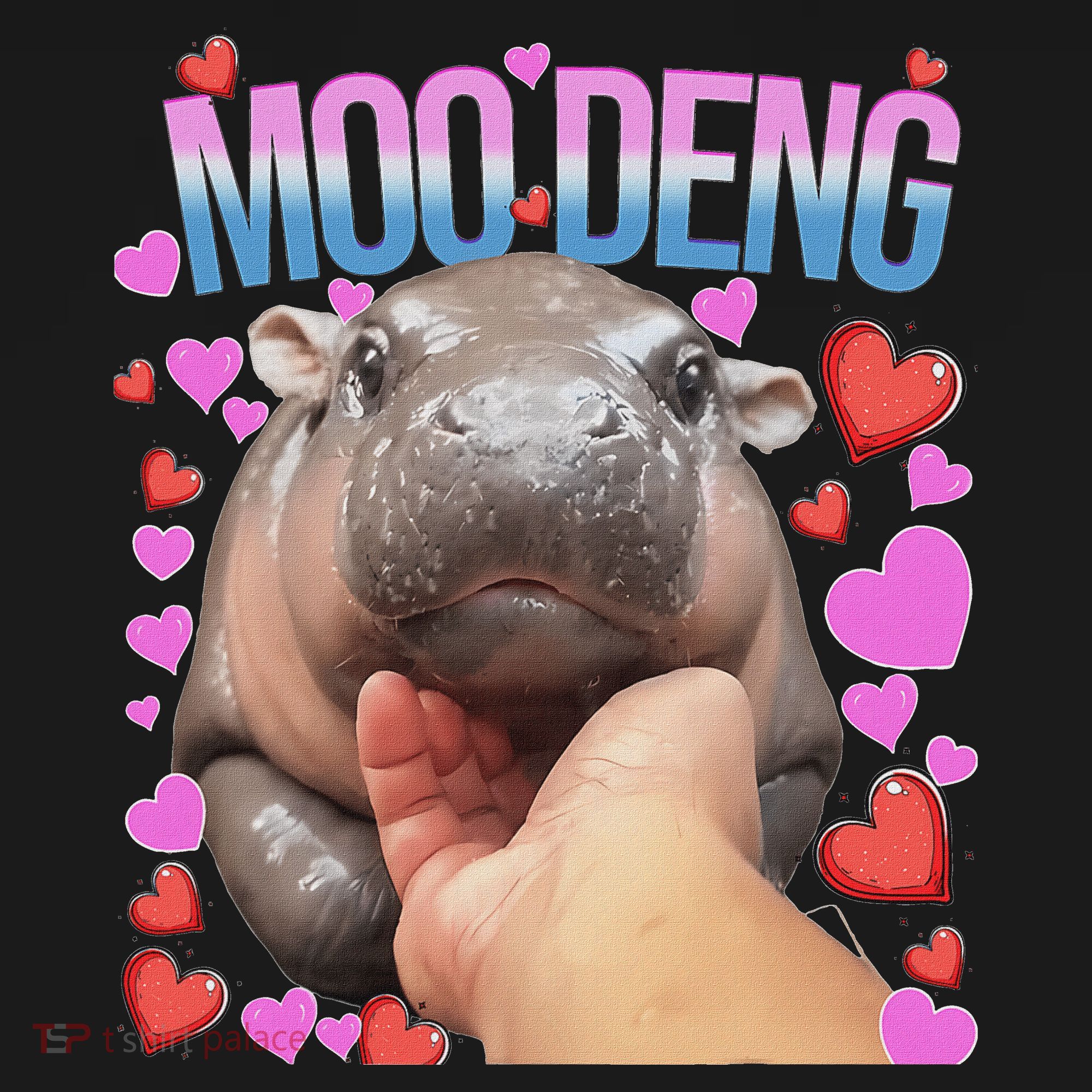 The Famous Moo Deng Pygmy Baby Hippo Moo Deng Cute Moodeng T-Shirt