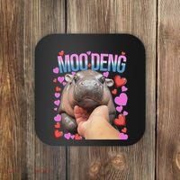 The Famous Moo Deng Pygmy Baby Hippo Moo Deng Cute Moodeng Coaster thumb 0