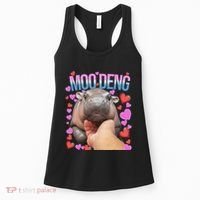 The Famous Moo Deng Pygmy Baby Hippo Moo Deng Cute Moodeng Women's Tank Top thumb 0