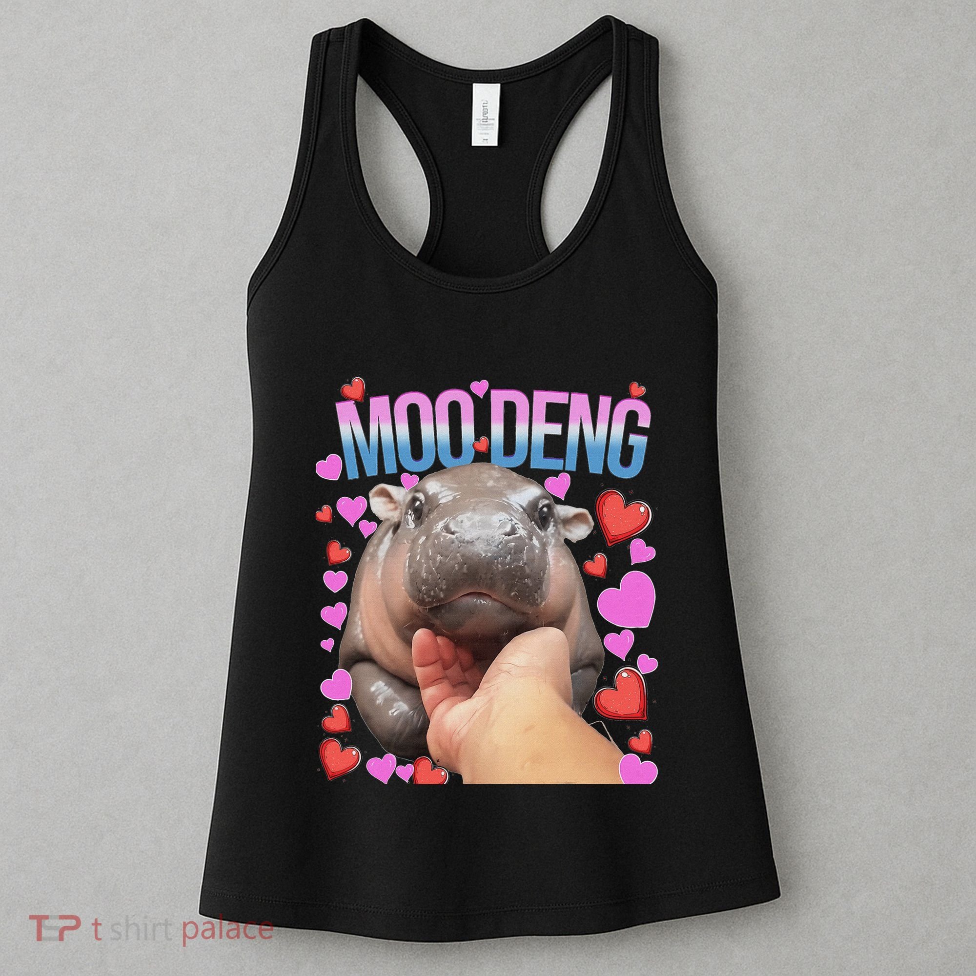 The Famous Moo Deng Pygmy Baby Hippo Moo Deng Cute Moodeng Women's Tank Top