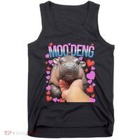 The Famous Moo Deng Pygmy Baby Hippo Moo Deng Cute Moodeng Tank Top thumb 0