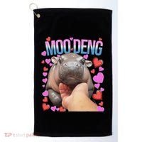 The Famous Moo Deng Pygmy Baby Hippo Moo Deng Cute Moodeng Golf Towel thumb 0