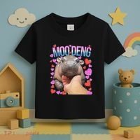 The Famous Moo Deng Pygmy Baby Hippo Moo Deng Cute Moodeng Toddler T-Shirt thumb 3