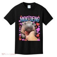 The Famous Moo Deng Pygmy Baby Hippo Moo Deng Cute Moodeng Kids T-Shirt thumb 0