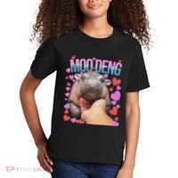 The Famous Moo Deng Pygmy Baby Hippo Moo Deng Cute Moodeng Kids T-Shirt thumb 2