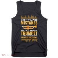 Trumpet Funny Musician Band Player Trumpeter Gift Tank Top thumb 0