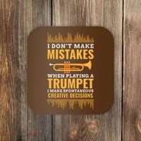 Trumpet Funny Musician Band Player Trumpeter Gift Coaster thumb 0