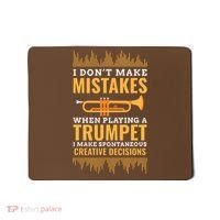 Trumpet Funny Musician Band Player Trumpeter Gift Mousepad thumb 0