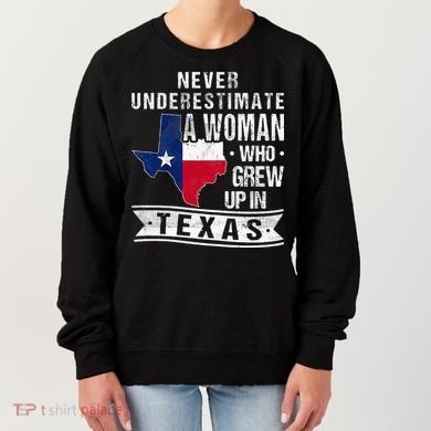 Texas Flag Map Vintage Texas Women's Sweatshirt