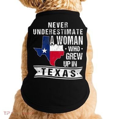 Texas Flag Map Vintage Texas Doggie Tank