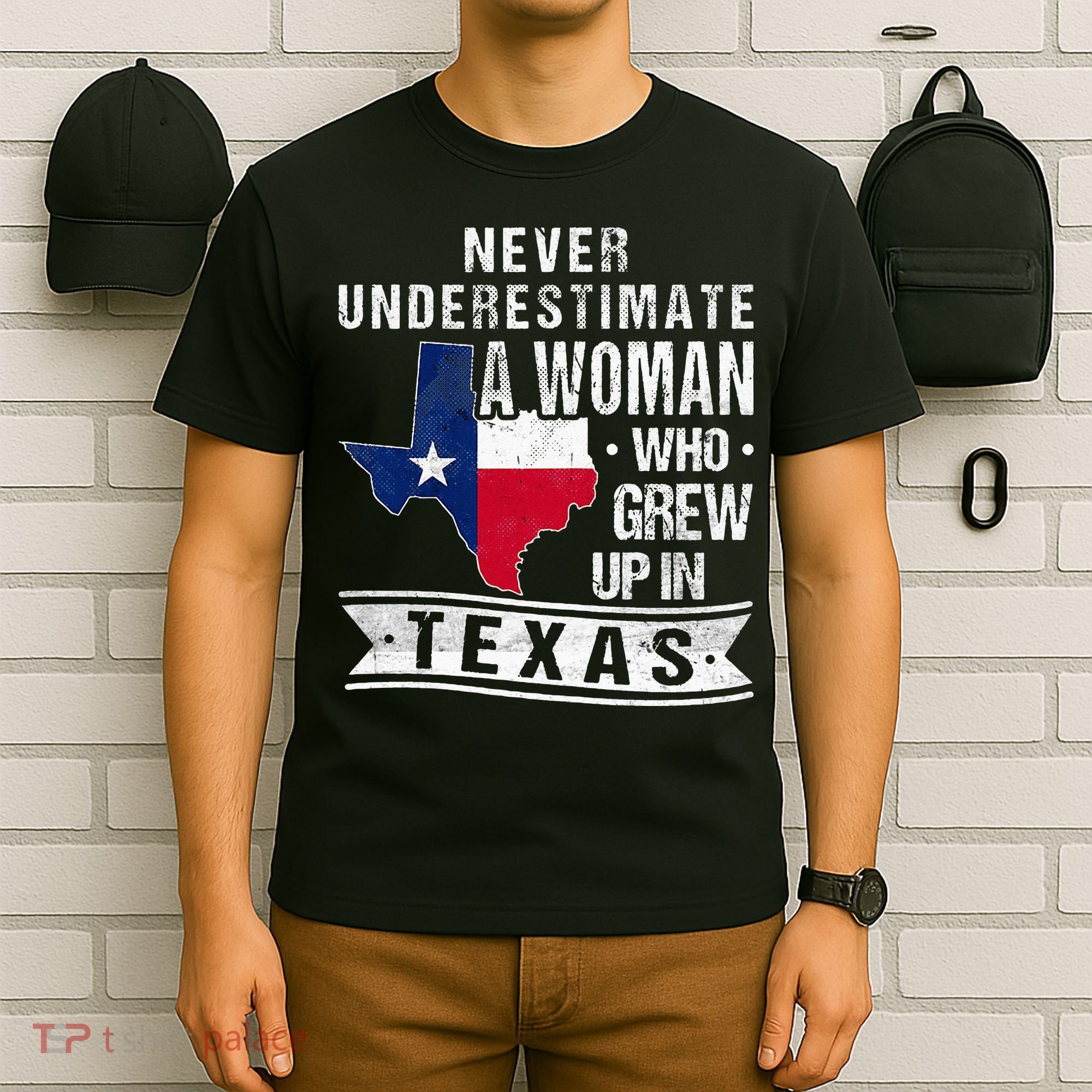 Texas Flag Map Vintage Texas T-Shirt
