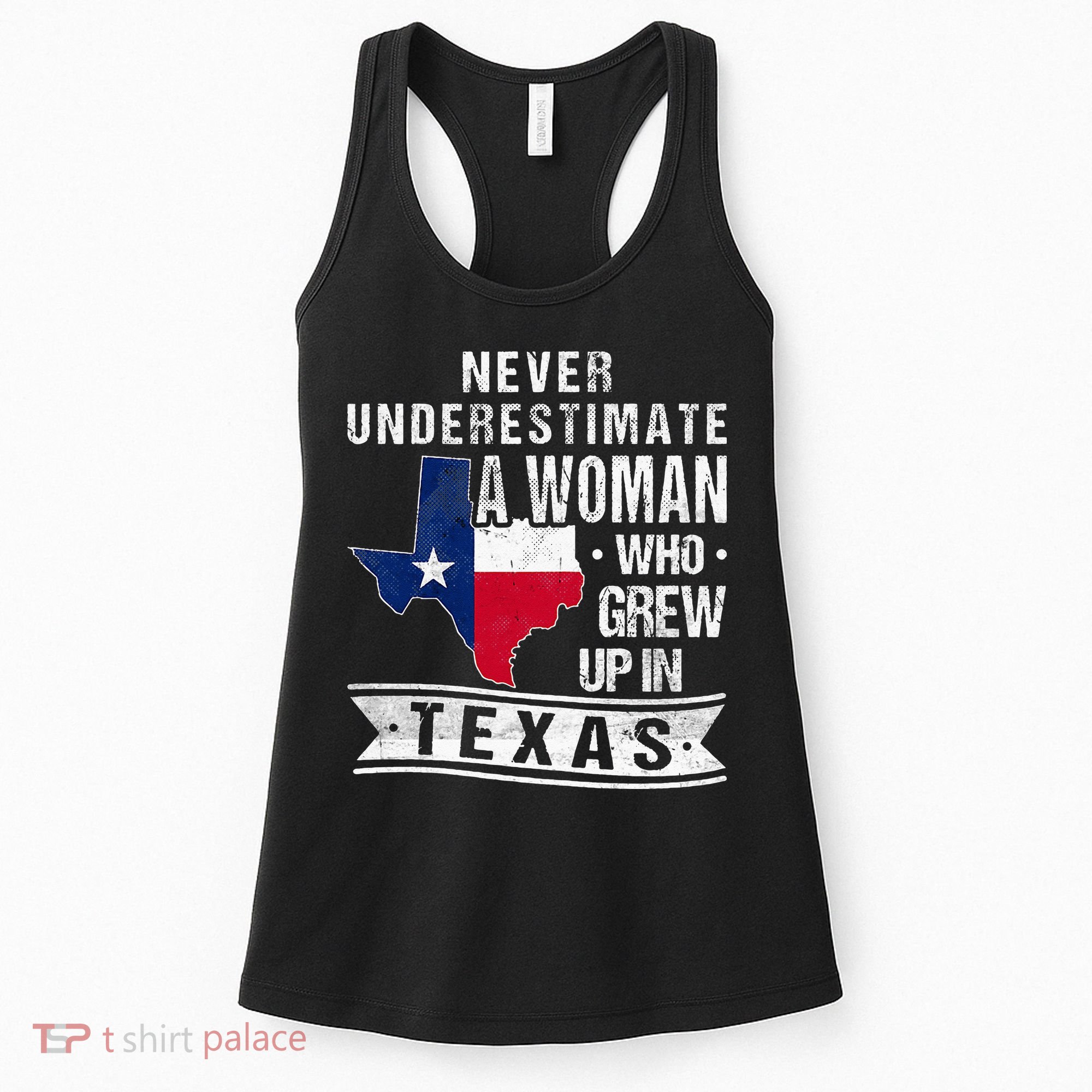 Texas Flag Map Vintage Texas Women's Tank Top