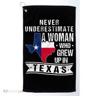 Texas Flag Map Vintage Texas Golf Towel