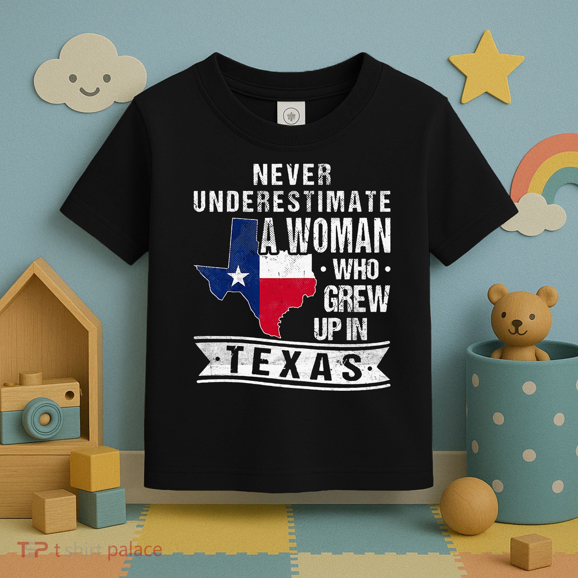 Texas Flag Map Vintage Texas Toddler T-Shirt