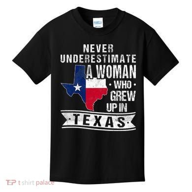 Texas Flag Map Vintage Texas Kids T-Shirt