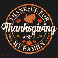 Thankful For My Family Thanksgiving Emblem Toddler Hoodie thumb 2