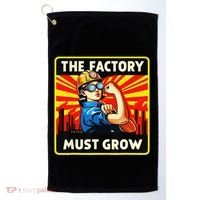 The Factory Must Grow Golf Towel thumb 0