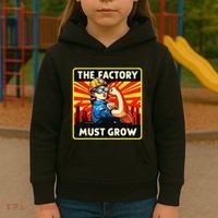 The Factory Must Grow Kids Hoodie thumb 3
