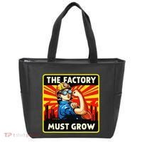 The Factory Must Grow Tote Bag thumb 0