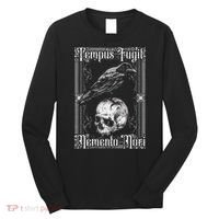 Tempus Fugit Memento Mori Latin Saying Long Sleeve Shirt thumb 0