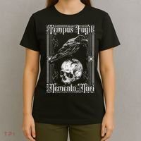 Tempus Fugit Memento Mori Latin Saying T-Shirt thumb 4