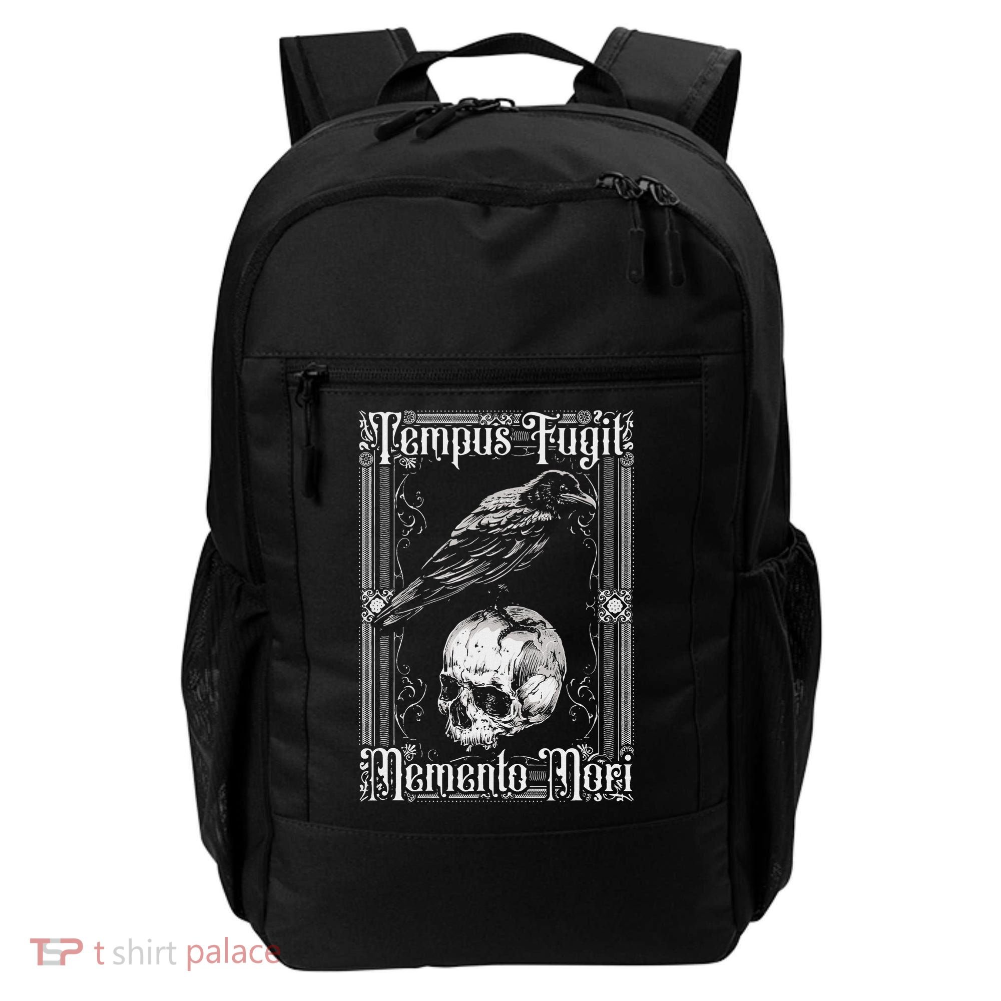Tempus Fugit Memento Mori Latin Saying Backpack