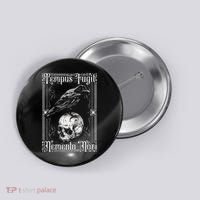Tempus Fugit Memento Mori Latin Saying Button thumb 0