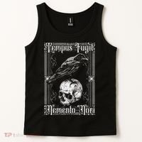 Tempus Fugit Memento Mori Latin Saying Tank Top thumb 2