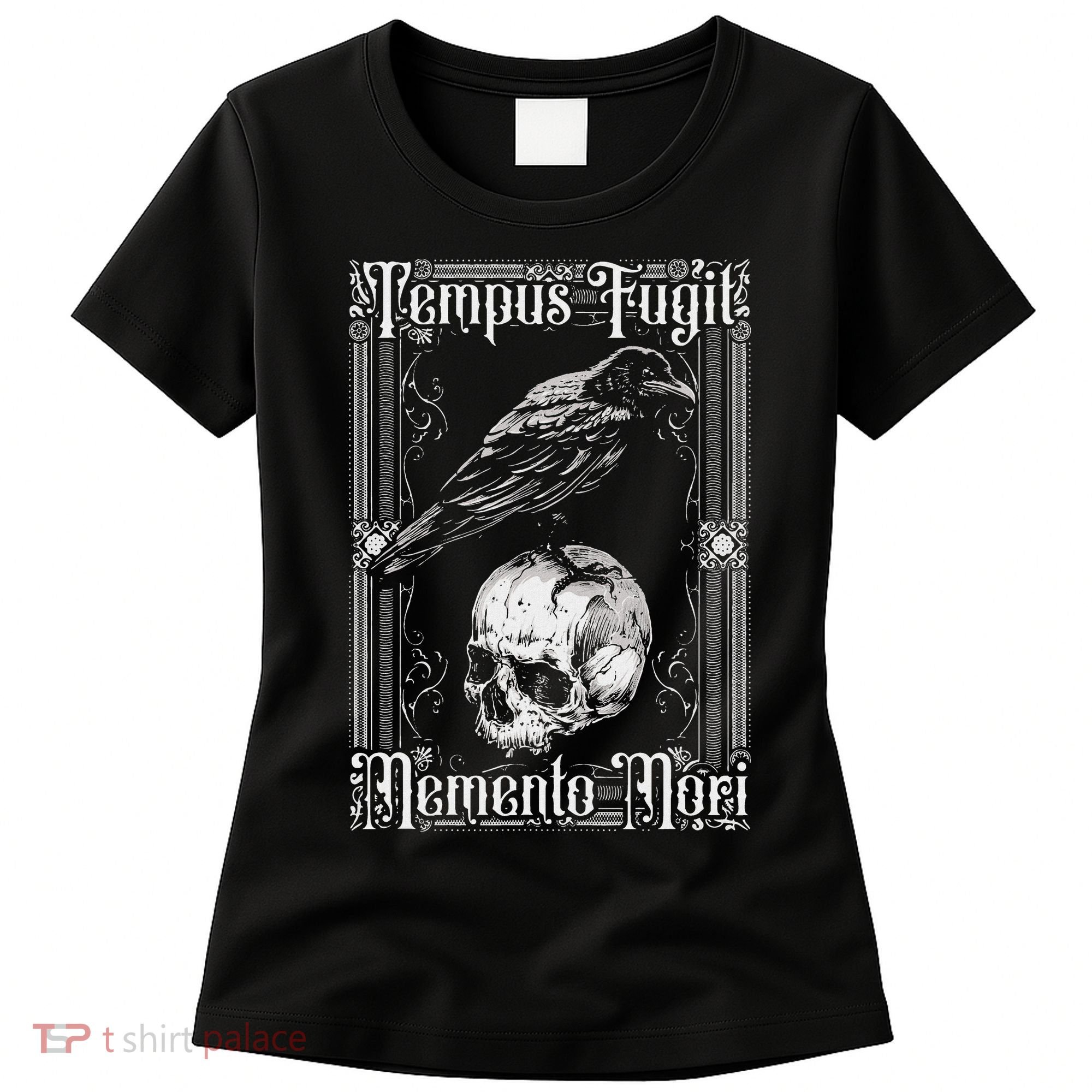Tempus Fugit Memento Mori Latin Saying Women's T-Shirt
