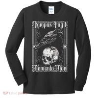 Tempus Fugit Memento Mori Latin Saying Kids Long Sleeve Shirt thumb 0