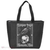 Tempus Fugit Memento Mori Latin Saying Tote Bag thumb 0