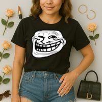 Troll Face Meme Funny Dank Meme Troll Face Comfort Colors Boxy T-Shirt thumb 2