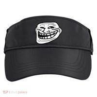 Troll Face Meme Funny Dank Meme Troll Face Adult Drive Performance Visor thumb 0