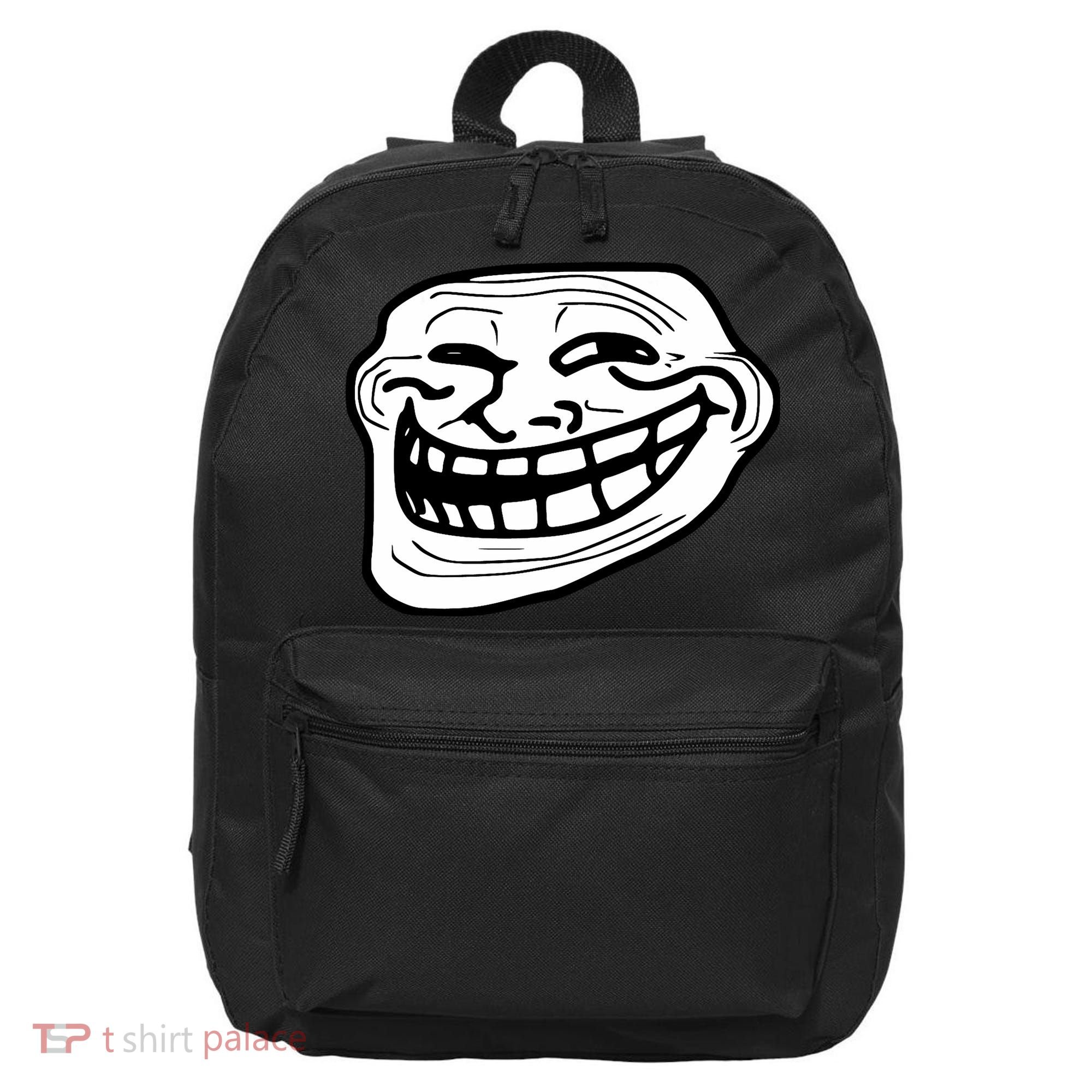 Troll Face Meme Funny Dank Meme Troll Face 16 in Basic Backpack