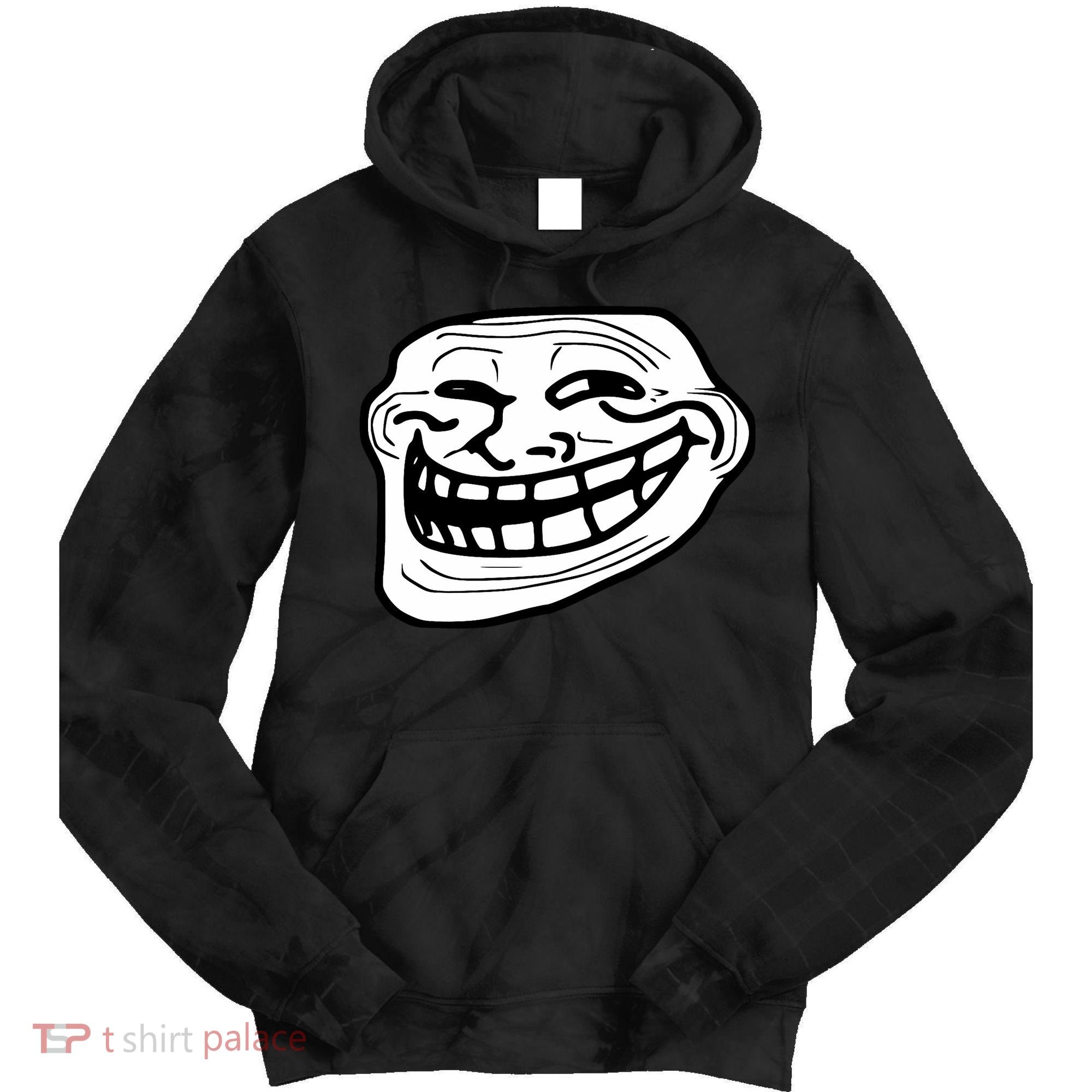 Troll Face Meme Funny Dank Meme Troll Face Tie Dye Hoodie