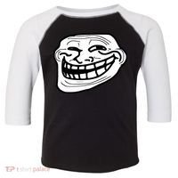 Troll Face Meme Funny Dank Meme Troll Face Toddler Fine Jersey T-Shirt thumb 0