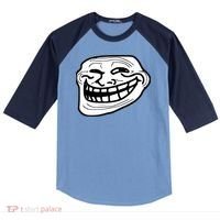 Troll Face Meme Funny Dank Meme Troll Face Raglan Baseball Sleeve Shirt thumb 0
