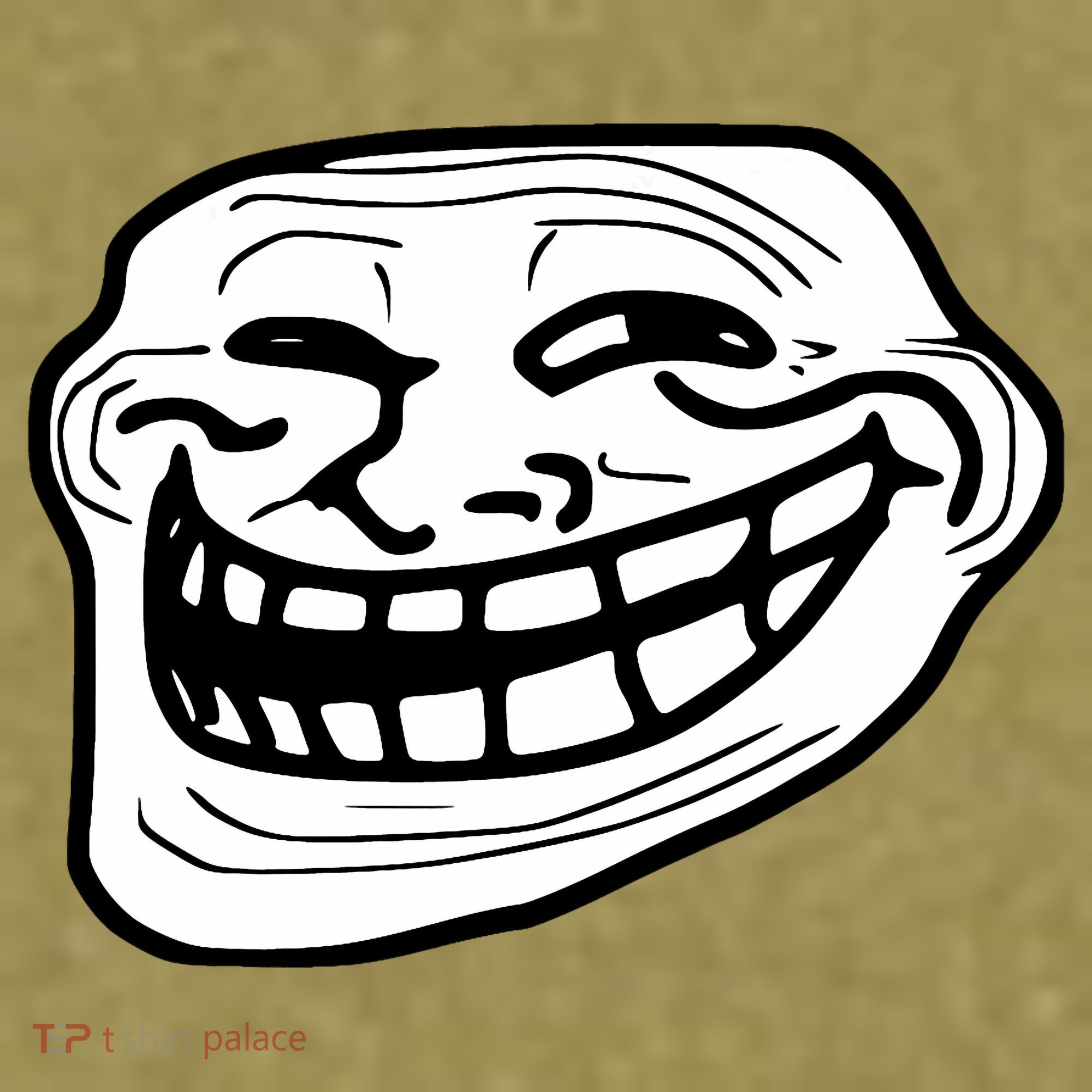 Troll Face Meme Funny Dank Meme Troll Face Garment-Dyed Women's Muscle Tee