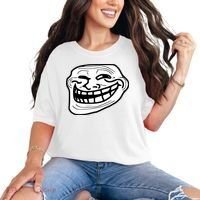 Troll Face Meme Funny Dank Meme Troll Face Comfort Colors T-Shirt thumb 0