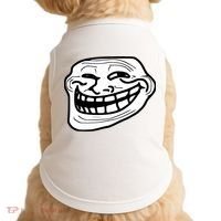 Troll Face Meme Funny Dank Meme Troll Face Doggie Tank thumb 0
